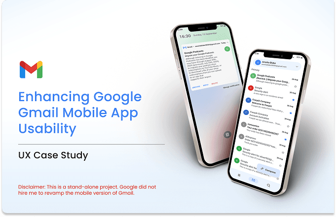 Case Study: Enhancing Google Gmail Mobile App Usability